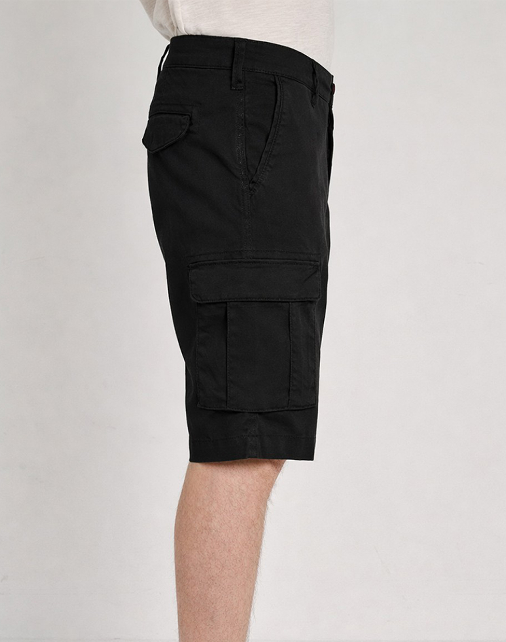 Staff New Jerry Man Short Pant 98%Regenagri Co 2%Ea 5-817 081 9 055-Ν0090 Black ανδρικά ρούχα Σορτς Βερμουδες Cargo Politikos Shop Πολιτικός