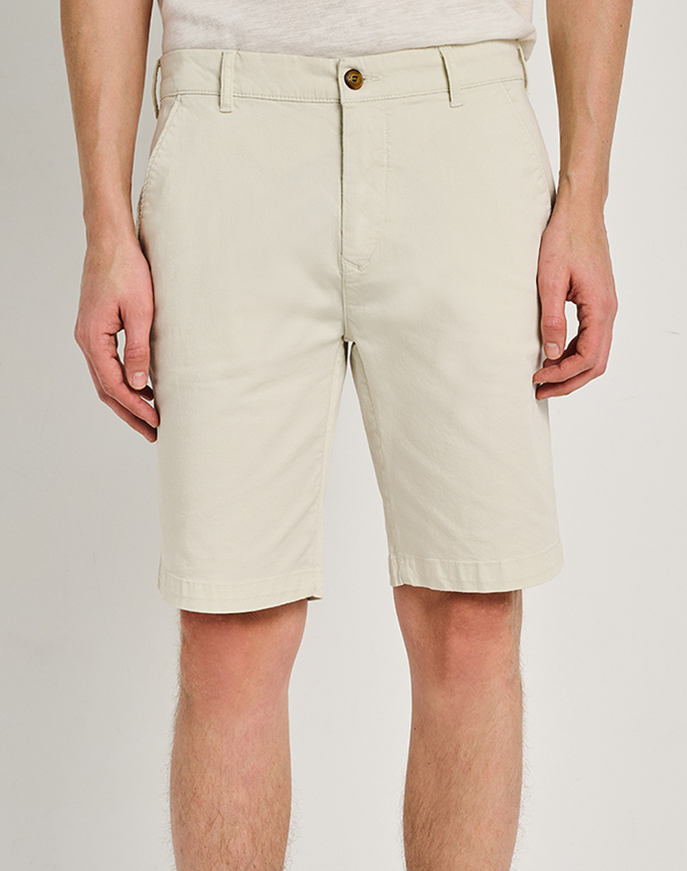 STAFF Dylan Man Short Pant 97%Co 3%EA 5-858.080.9.055-Ν9947 Ecru