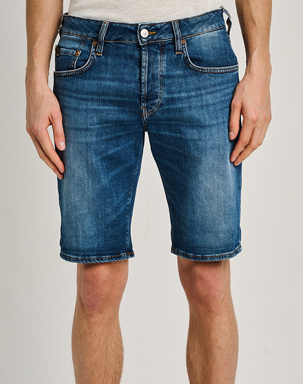 Staff Ανδρική Βερμούδα Denim Τζιν Μπλε Βαμβάκι Ελαστάνη