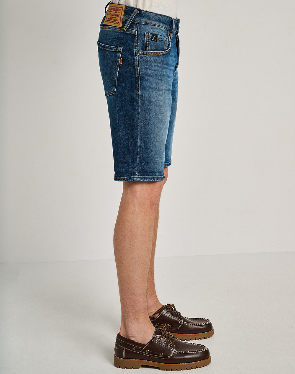 Staff Paolo Man Short Pant 98%Co 2%Ea 5-890 056 B2 055- 00 Denimblue ανδρικά ρούχα Σορτς Βερμουδες Jeans Politikos Shop Πολιτικός