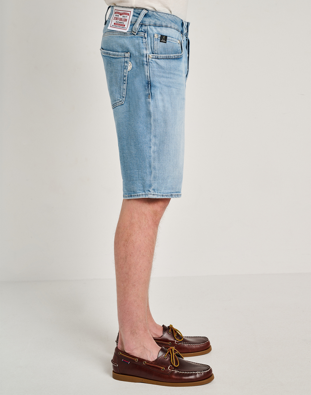 Staff Paolo Man Short Pant 98%Co 2%Ea 5-890 056 B3 055- 00 Denimlightblue ανδρικά ρούχα Σορτς Βερμουδες Jeans Politikos Shop Πολιτικός