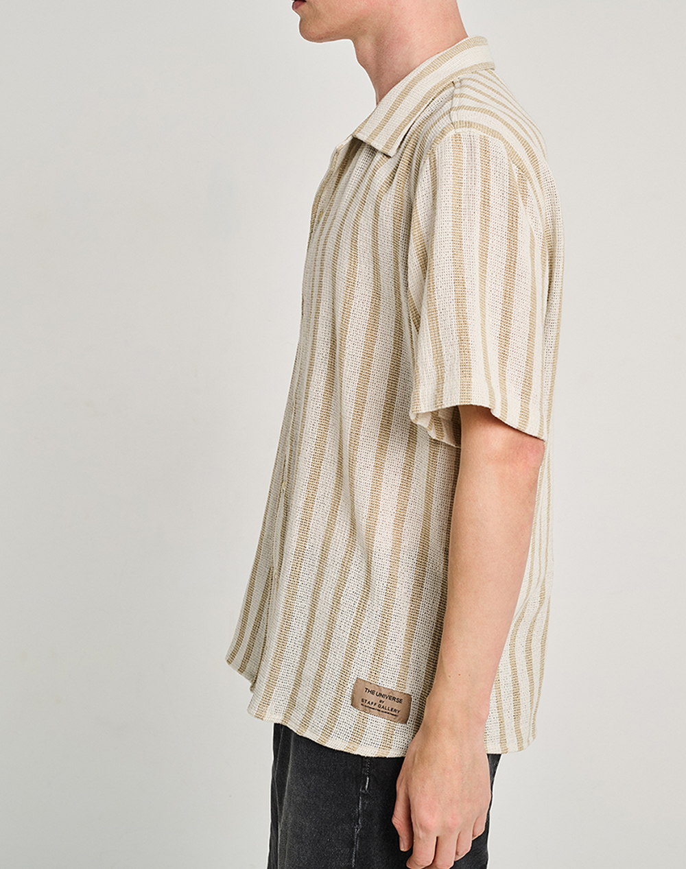 Staff Milton Man Shirt Short Sleeve 70%Co 30%Pes 61-207 055-Ν0000 Multi ανδρικά ρούχα πουκάμισα Politikos Shop Πολιτικός