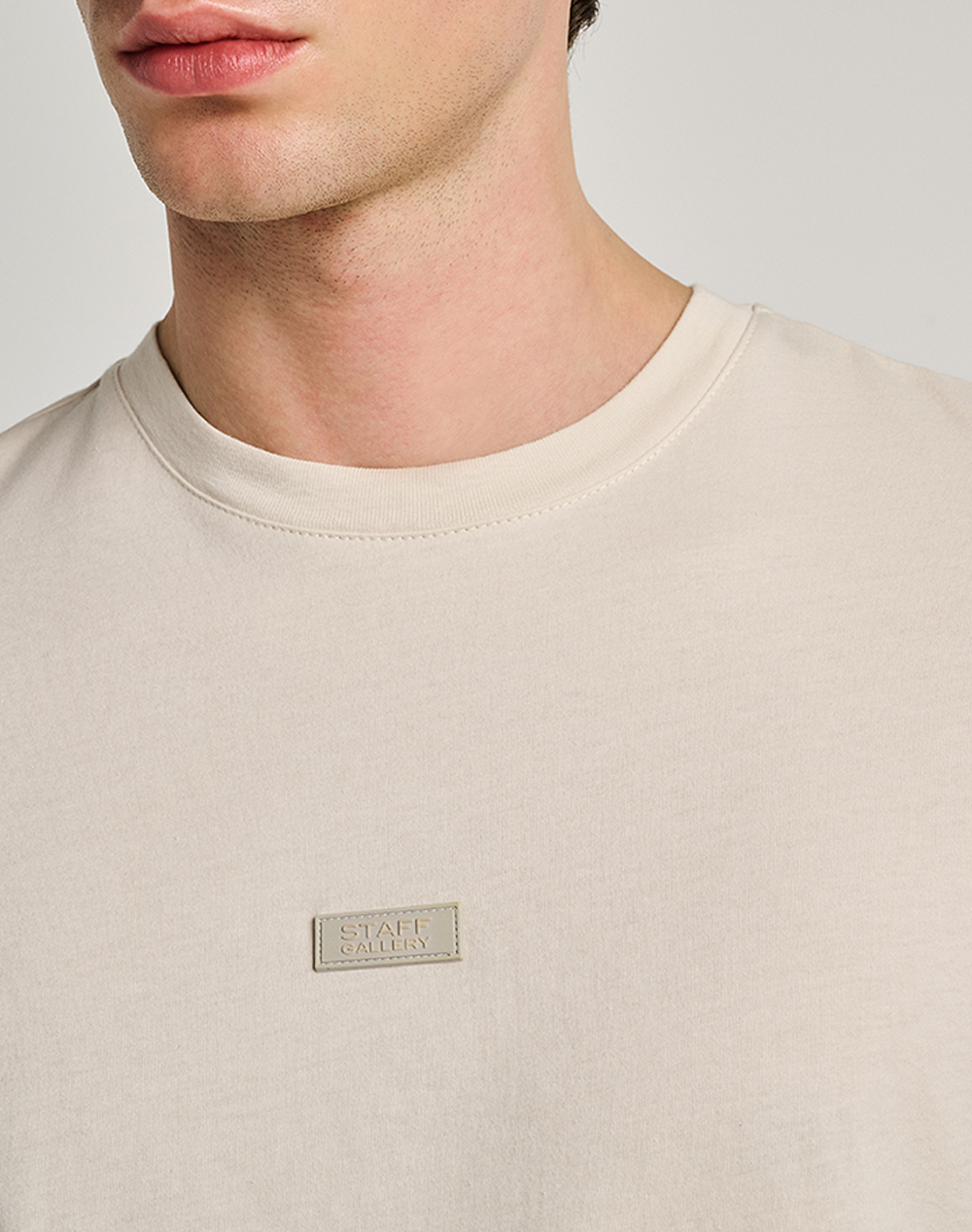 STAFF Evan Man T-Shirt Wide Fit 64-020.055-Ν9947 Biege φωτογραφία