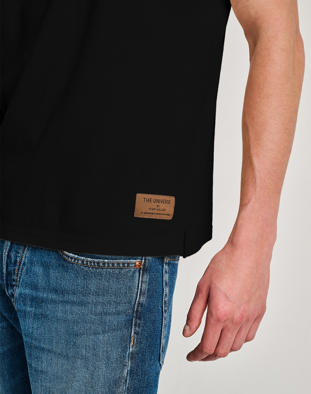 Staff Mateo Man T-Shirt Wide Fit 64-022 055-Ν0090 Black ανδρικά ρούχα μπλούζες Politikos Shop Πολιτικός