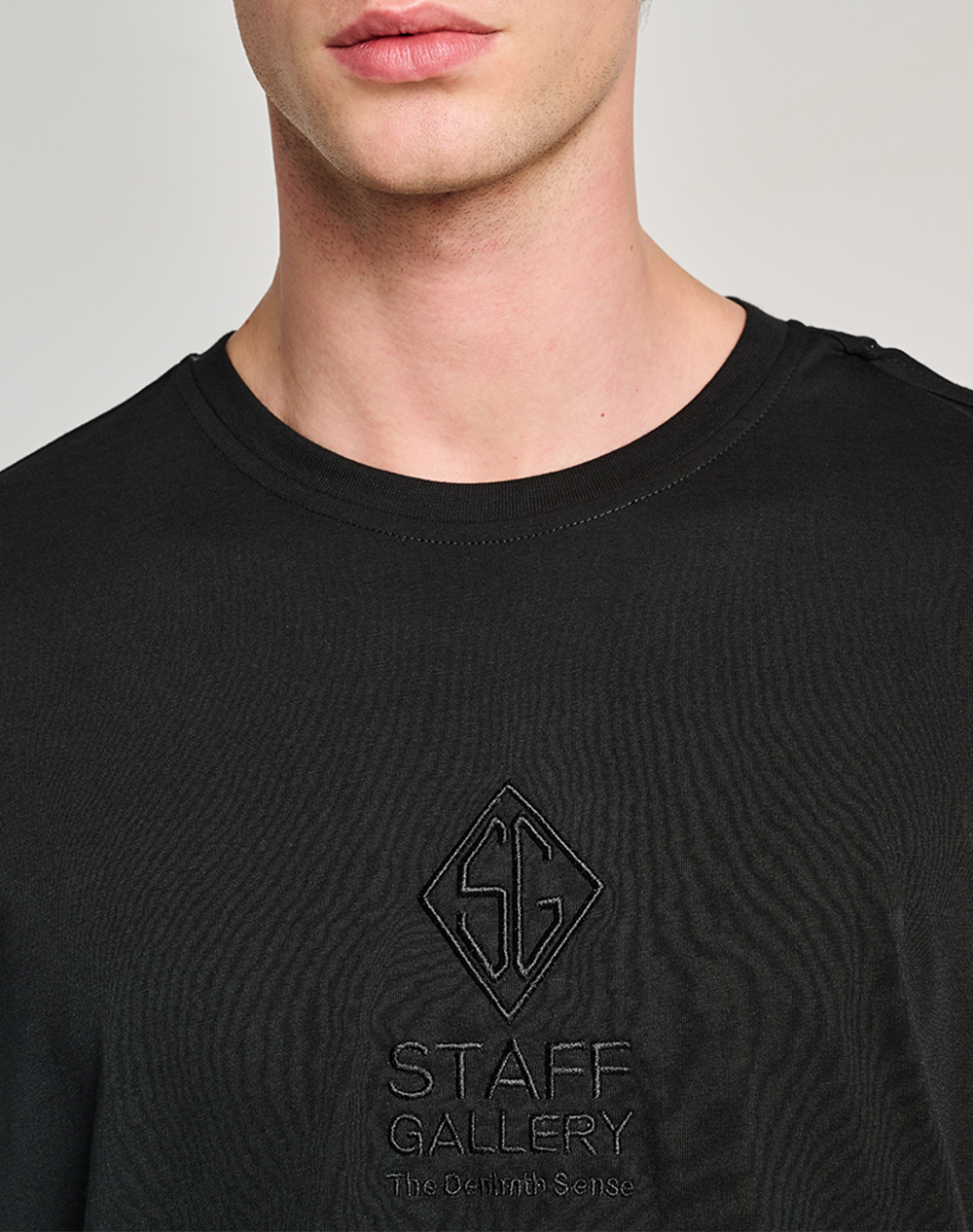 Staff Claus Man T-Shirt 100%Co 64-006 055-Ν0090 Black ανδρικά ρούχα μπλούζες Politikos Shop Πολιτικός