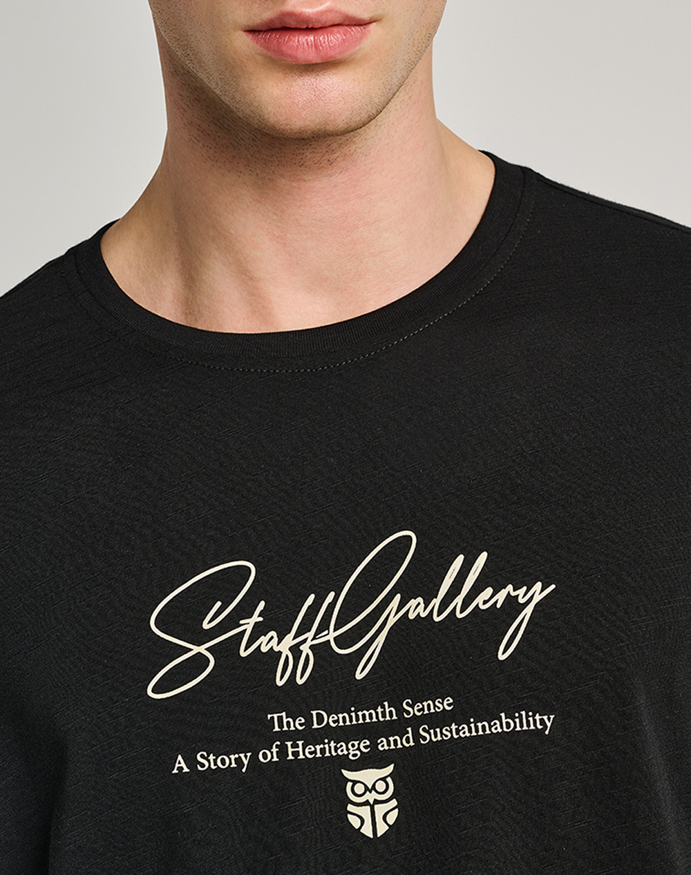 Staff Killian Man T-Shirt 100%Co 64-010 055-Ν0090 Black ανδρικά ρούχα μπλούζες Politikos Shop Πολιτικός