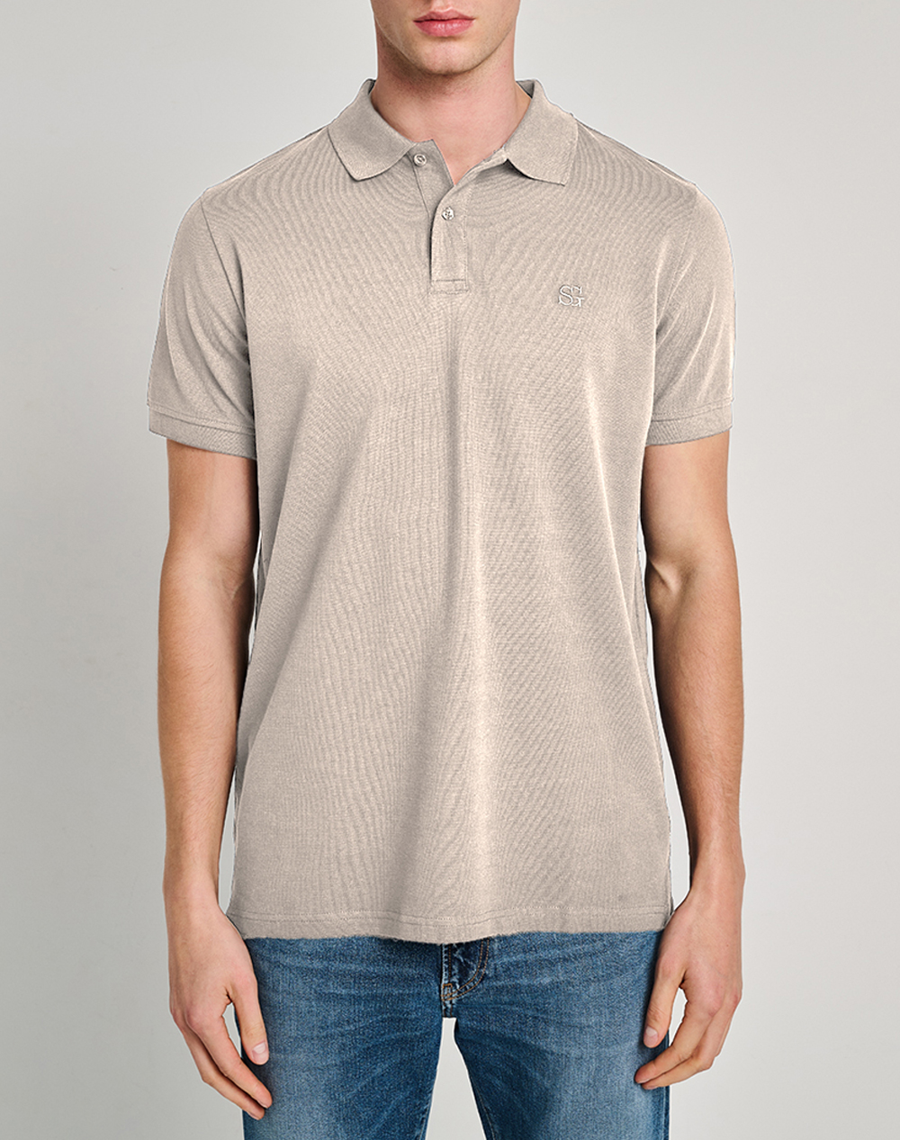 STAFF Thomas Man Polo 100%Co 64-401.055-Ν0033 Ecru
