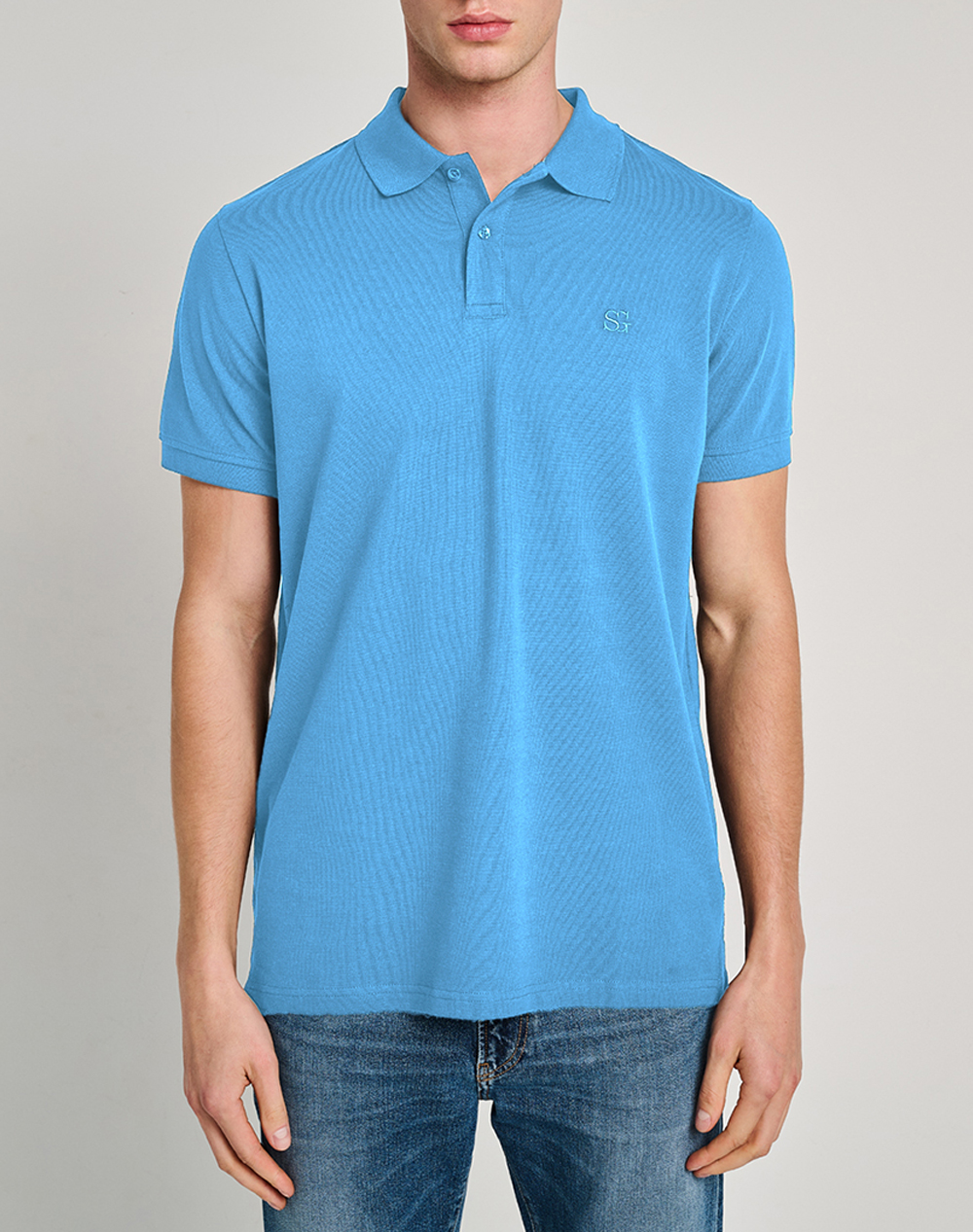 STAFF Thomas Man Polo 100%Co 64-401.055-Ν0027 LightBlue