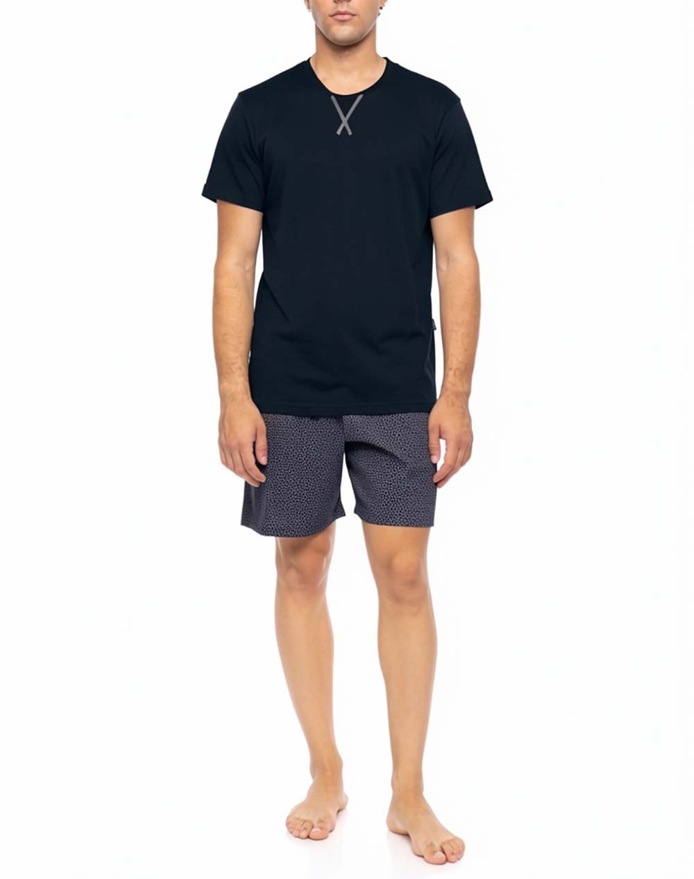 ULISSE ULISSE PYJAMA EASY GEO S-M608-Yacht Blue NavyBlue