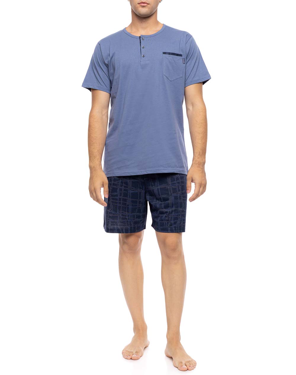 ULISSE ULISSE PYJAMA 3PCS BLUE NIGHTS S-M621-Cosmos Blue Blue