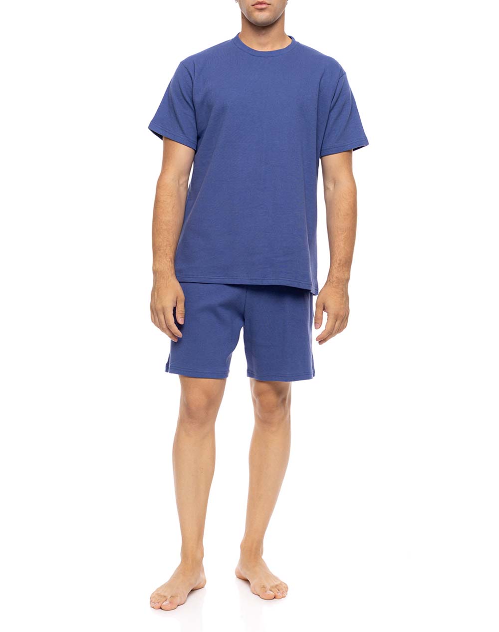 ULISSE ULISSE PYJAMA JACQUARD ROUNDNECK SN-M112-INDIGO BLUE Indigo
