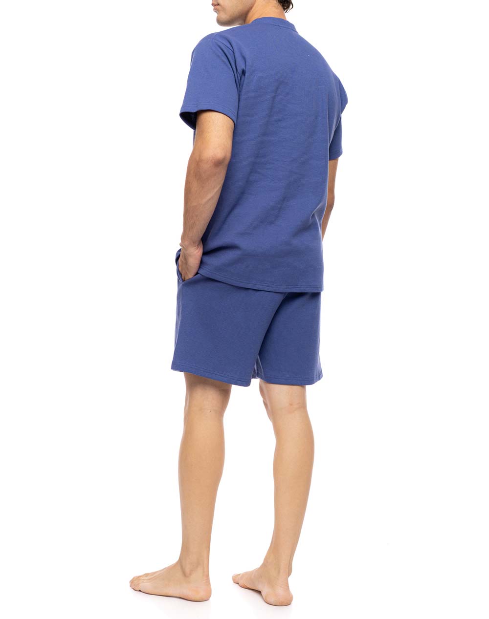 ULISSE PYJAMA JACQUARD ROUNDNECK SN-M112-INDIGO BLUE Indigo φωτογραφία