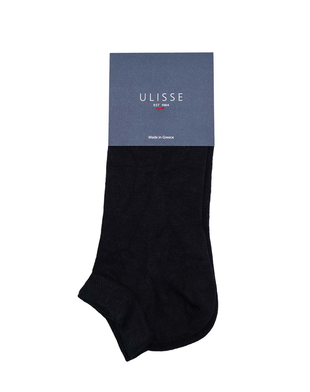 ULISSE SOCKS MEN ULISSE BASIC SHORT SC-M100-267-BLACK Black φωτογραφία