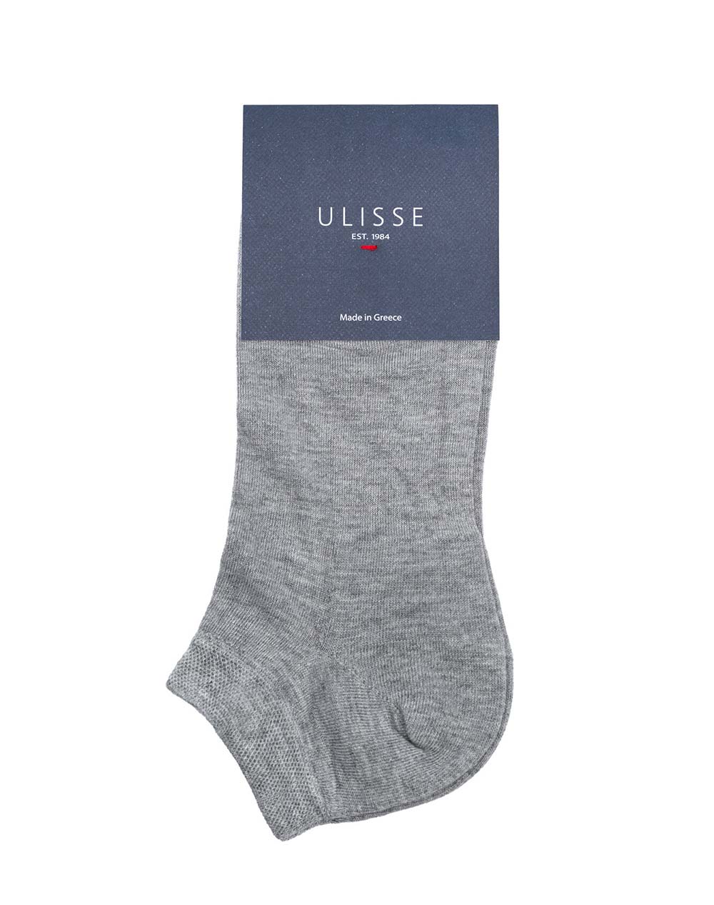 ULISSE SOCKS MEN ULISSE BASIC SHORT SC-M100-267-GREY Gray φωτογραφία