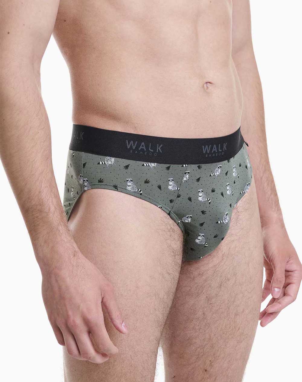 WALK ΑΝΔΡΙΚΟ ΣΛΙΠ BAMBOO ΜΕ ΣΧΕΔΙΟ RACOON W1775-26-MULTI Multi