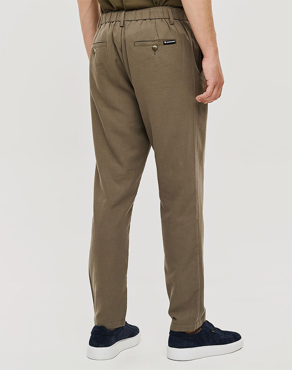 BROKERS ΑΝΔΡΙΚΟ ΠΑΝΤΕΛΟΝΙ ΒΑΜΒΑΚΕΡΟ 26014108487-62 Khaki φωτογραφία