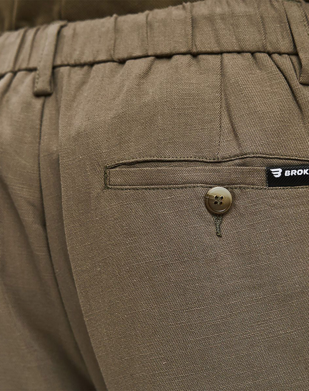 BROKERS ΑΝΔΡΙΚΟ ΠΑΝΤΕΛΟΝΙ ΒΑΜΒΑΚΕΡΟ 26014108487-62 Khaki φωτογραφία