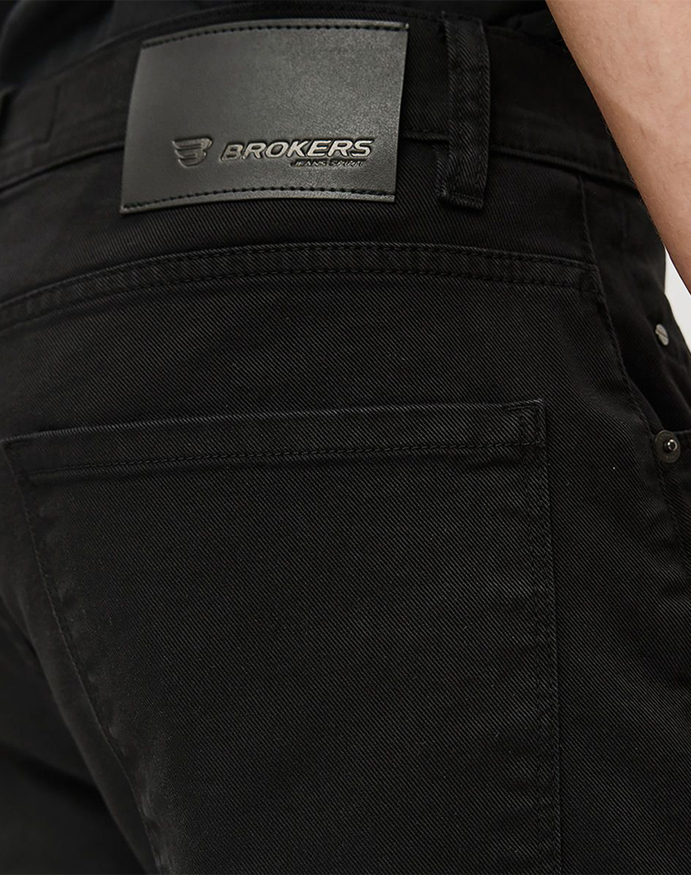 Brokers Ανδρικό Παντελόνι Jean 25013102402-80 Denimblack ανδρικά ρούχα παντελόνια Jeans Politikos Shop Πολιτικός