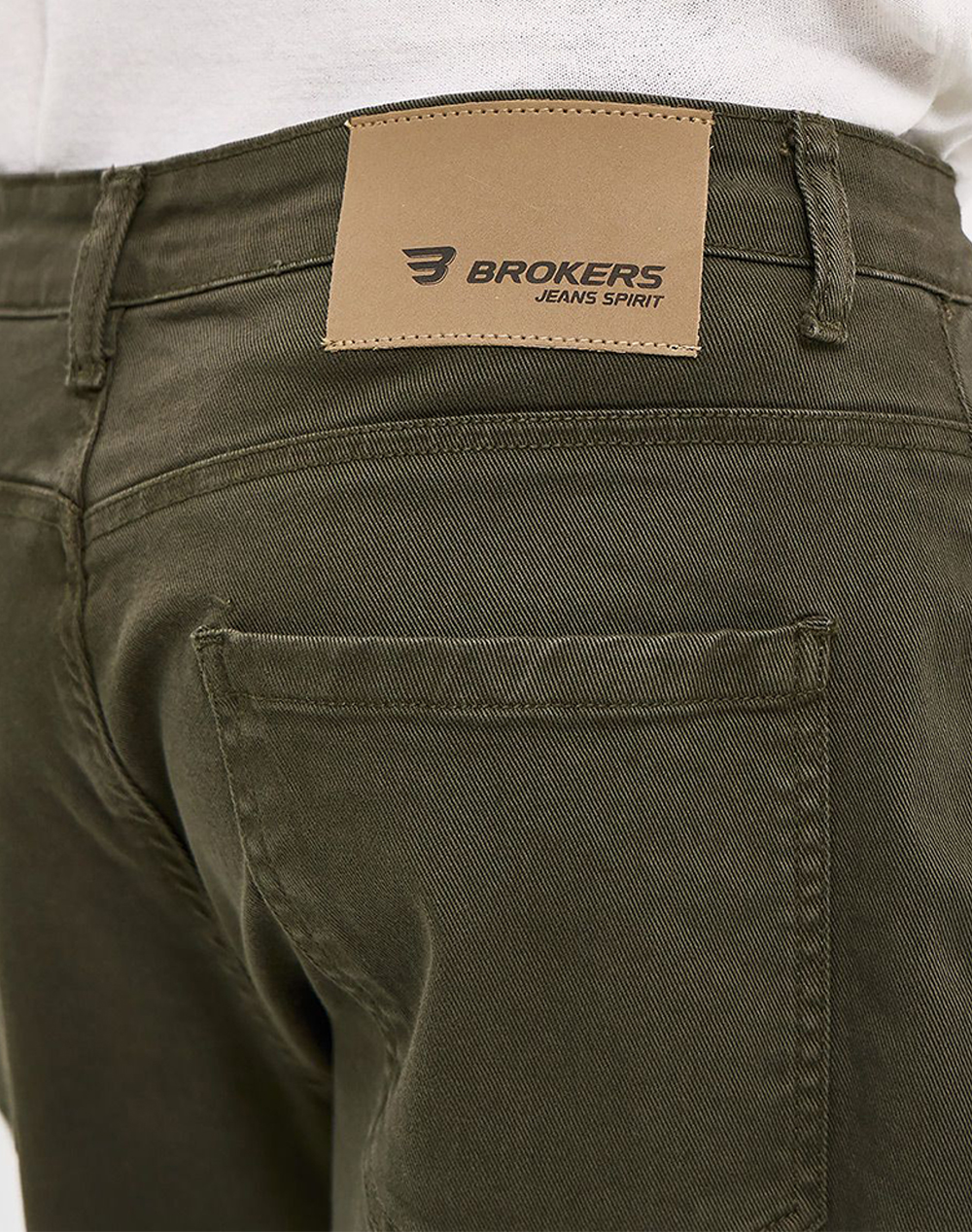 Brokers Ανδρική Βερμουδα Jean 26015613352-62 Khaki ανδρικά ρούχα Σορτς Βερμουδες Jeans Politikos Shop Πολιτικός