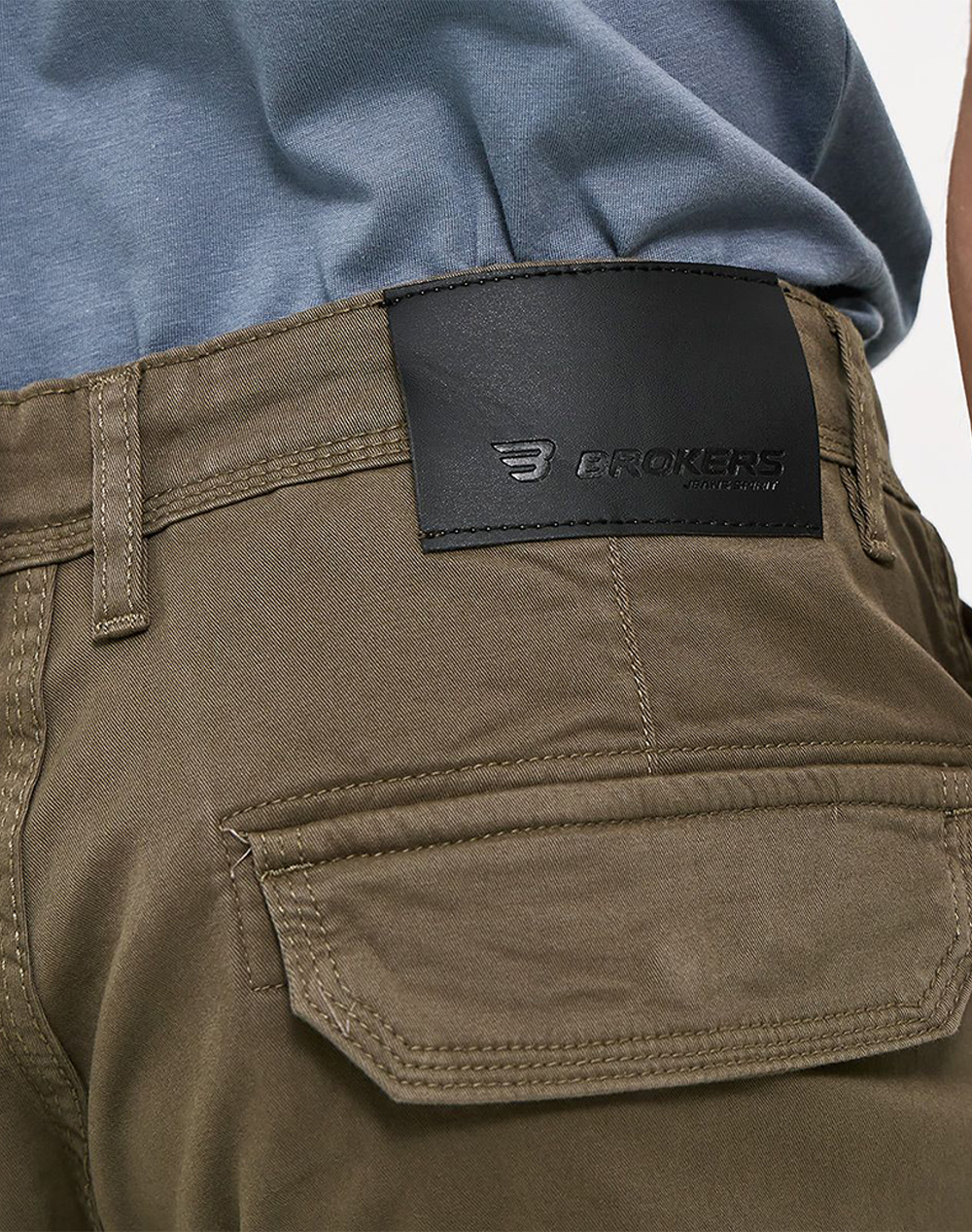 Brokers Ανδρική Βερμουδα Cargo 26015505451-62 Khaki ανδρικά ρούχα Σορτς Βερμουδες Politikos Shop Πολιτικός