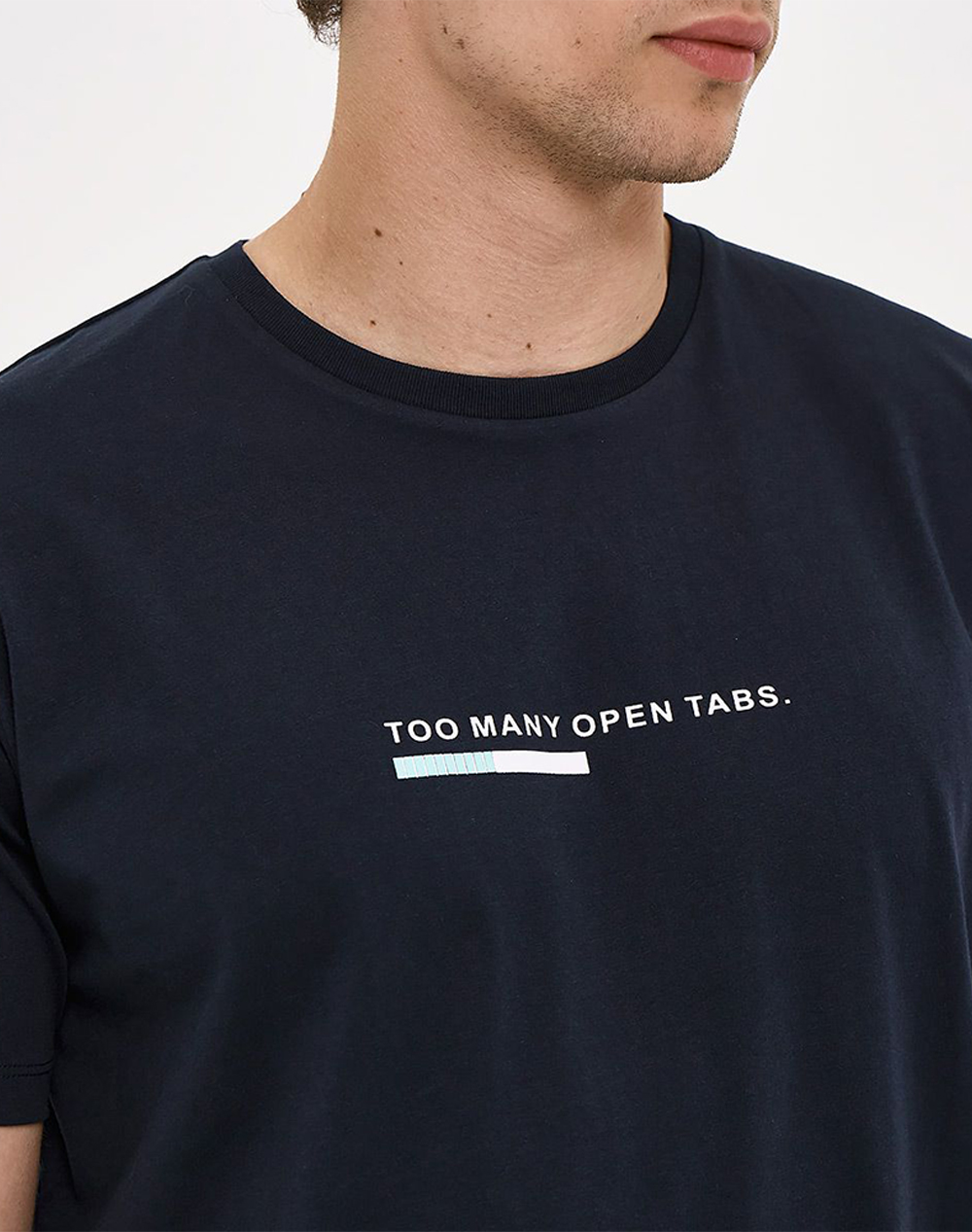 Brokers Ανδρικό T-Shirt 26017111751-77 Darkblue ανδρικά ρούχα μπλούζες Politikos Shop Πολιτικός