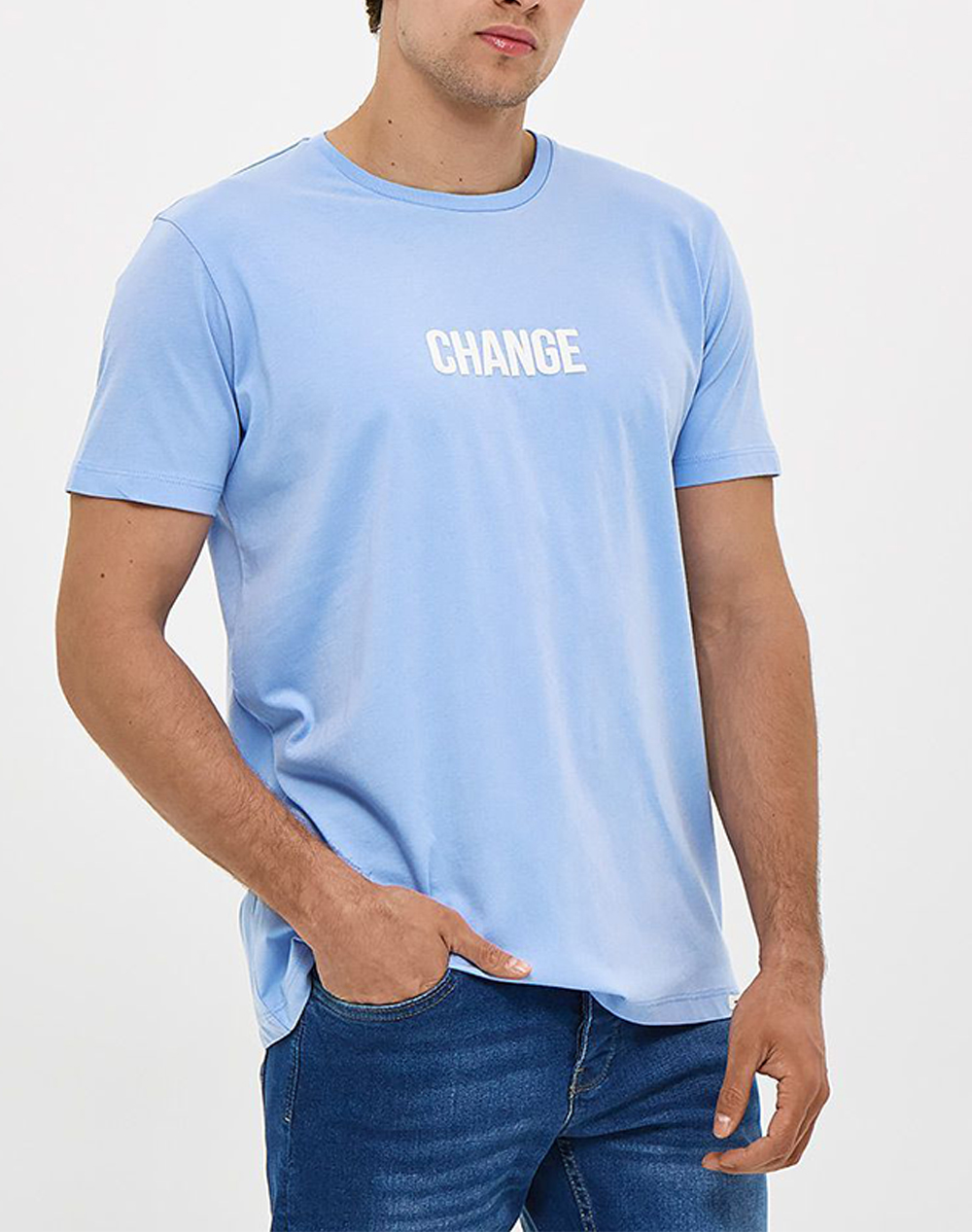 BROKERS ΑΝΔΡΙΚΟ T-SHIRT 26017112751-73 Ciel