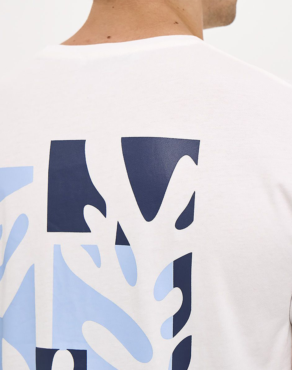 Brokers Ανδρικό T-Shirt 26017116751-1 White ανδρικά ρούχα μπλούζες Politikos Shop Πολιτικός
