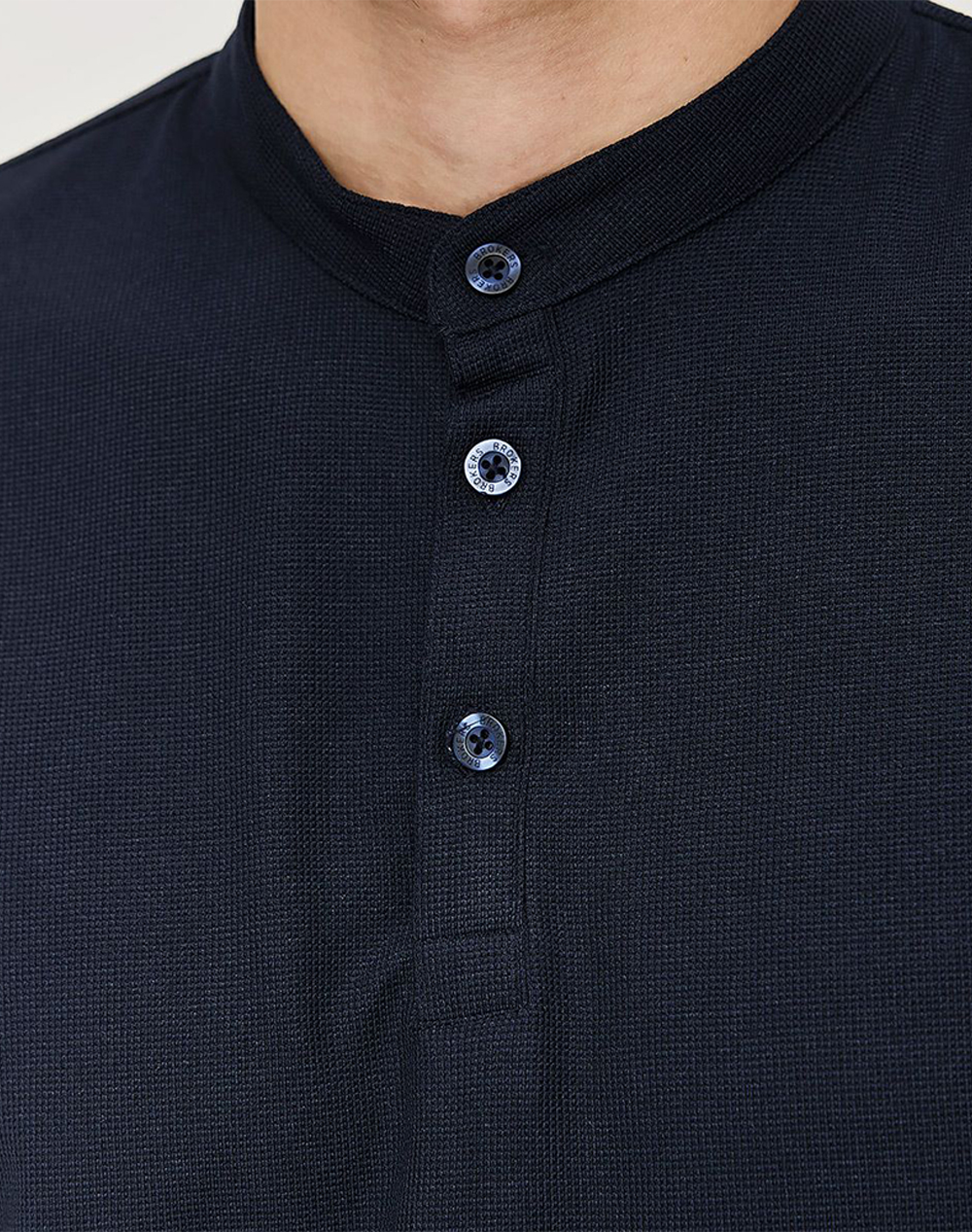 Brokers Ανδρικό Polo 26017813773-72 Darkblue ανδρικά ρούχα μπλούζες Politikos Shop Πολιτικός