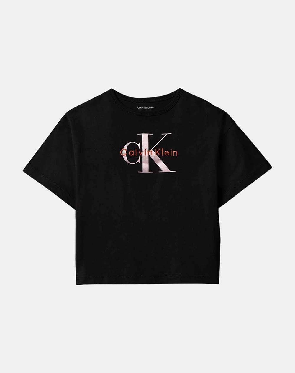 CALVIN KLEIN JEANS SEASONAL MONOLOGO SS T-SHIRT LVCKSJA20G-8Y-16Y-BEH Black