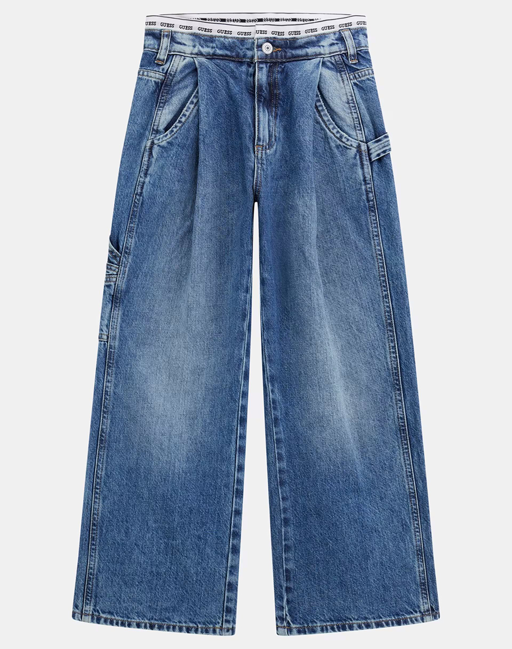 GUESS KIDS RIGID DENIM FASHION FIT PANTS ΠΑΝΤΕΛΟΝΙ ΠΑΙΔΙΚΟ GIRL J5RA12D45E0-RTYH DenimBlue