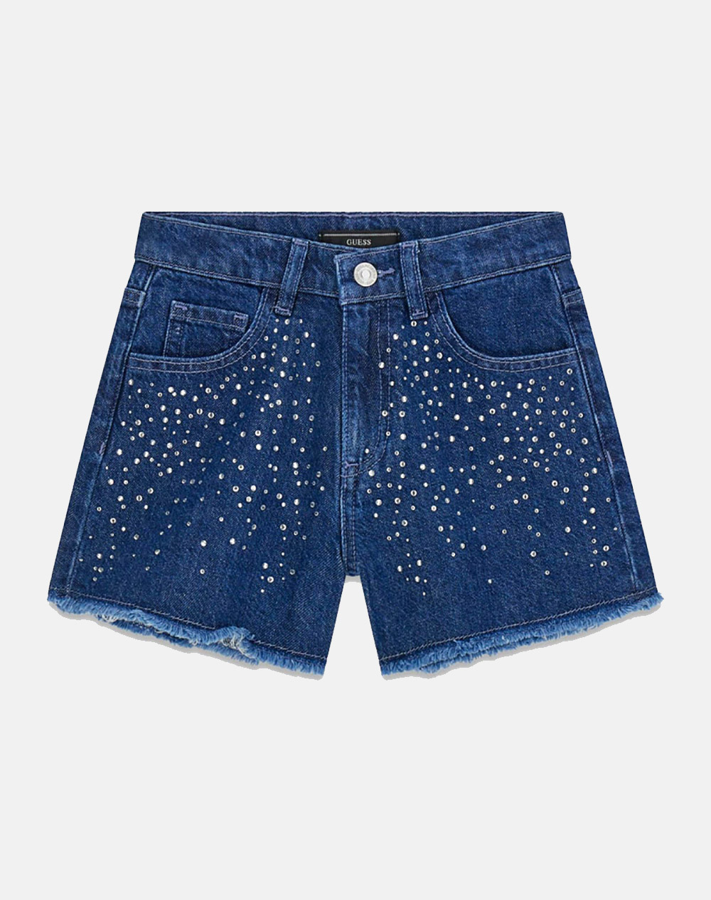 GUESS SHORTS RIGID DENIM WITH STRASS ΣΟΡΤΣ ΠΑΙΔΙΚΟ GIRL J6RD21D45E0-SOLN DenimBlue