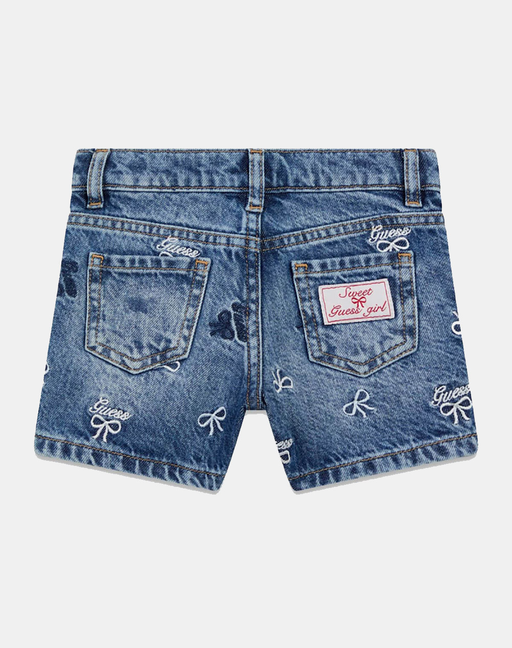 GUESS SHORTS RIGID DENIM WITH EMBRO ΣΟΡΤΣ ΠΑΙΔΙΚΟ GIRL K6RD06D45E0-MEMH DenimBlue φωτογραφία