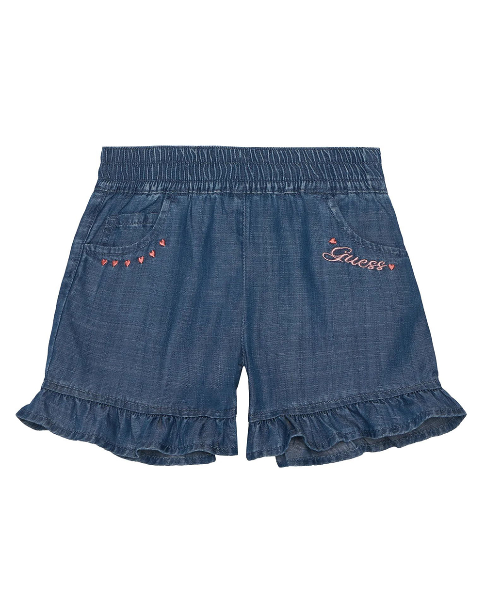 GUESS LYOCELL SHORTS ΣΟΡΤΣ ΠΑΙΔΙΚΟ GIRL K6GD06D3X30-MSBW JeanBlue