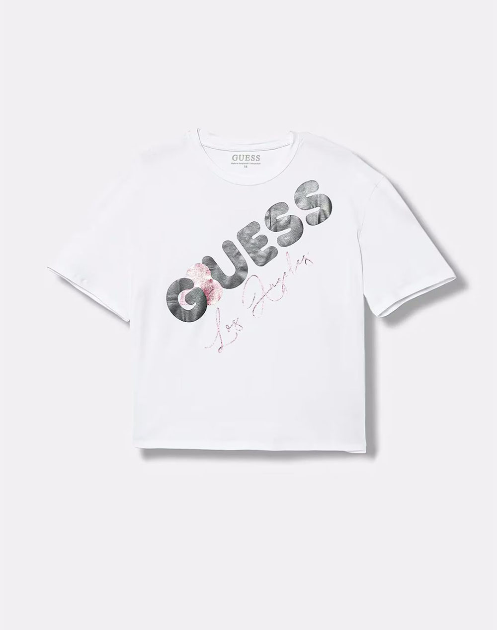 GUESS KIDS MIDI SS T-SHIRT ΜΠΛΟΥΖΑ ΠΑΙΔΙΚΟ GIRL J6RI00K6YW4-G011 White