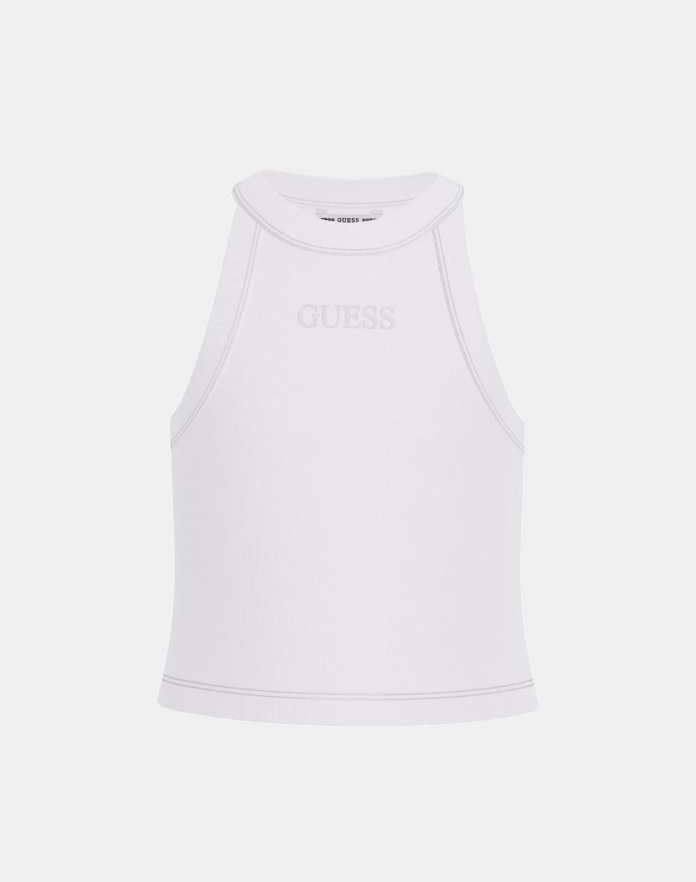 GUESS GMT DYE RIB CROP SL TOP ΜΠΛΟΥΖΑ ΠΑΙΔΙΚΟ GIRL J6RI35KBPZ4-G011 White