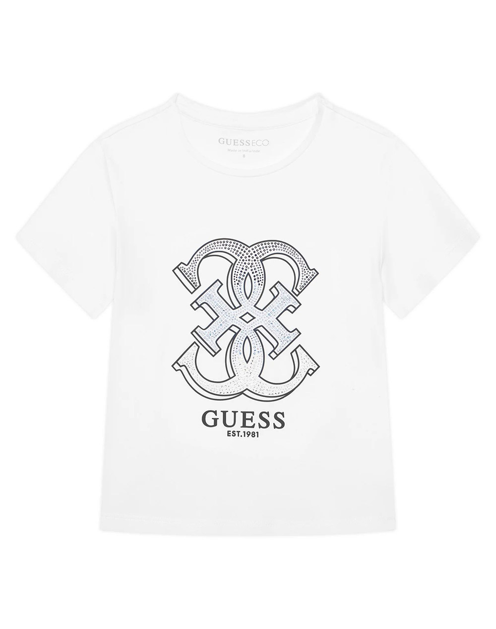 GUESS MIDI SS T-SHIRT ΜΠΛΟΥΖΑ ΠΑΙΔΙΚΟ GIRL J6RI28K6YW4-G011 White