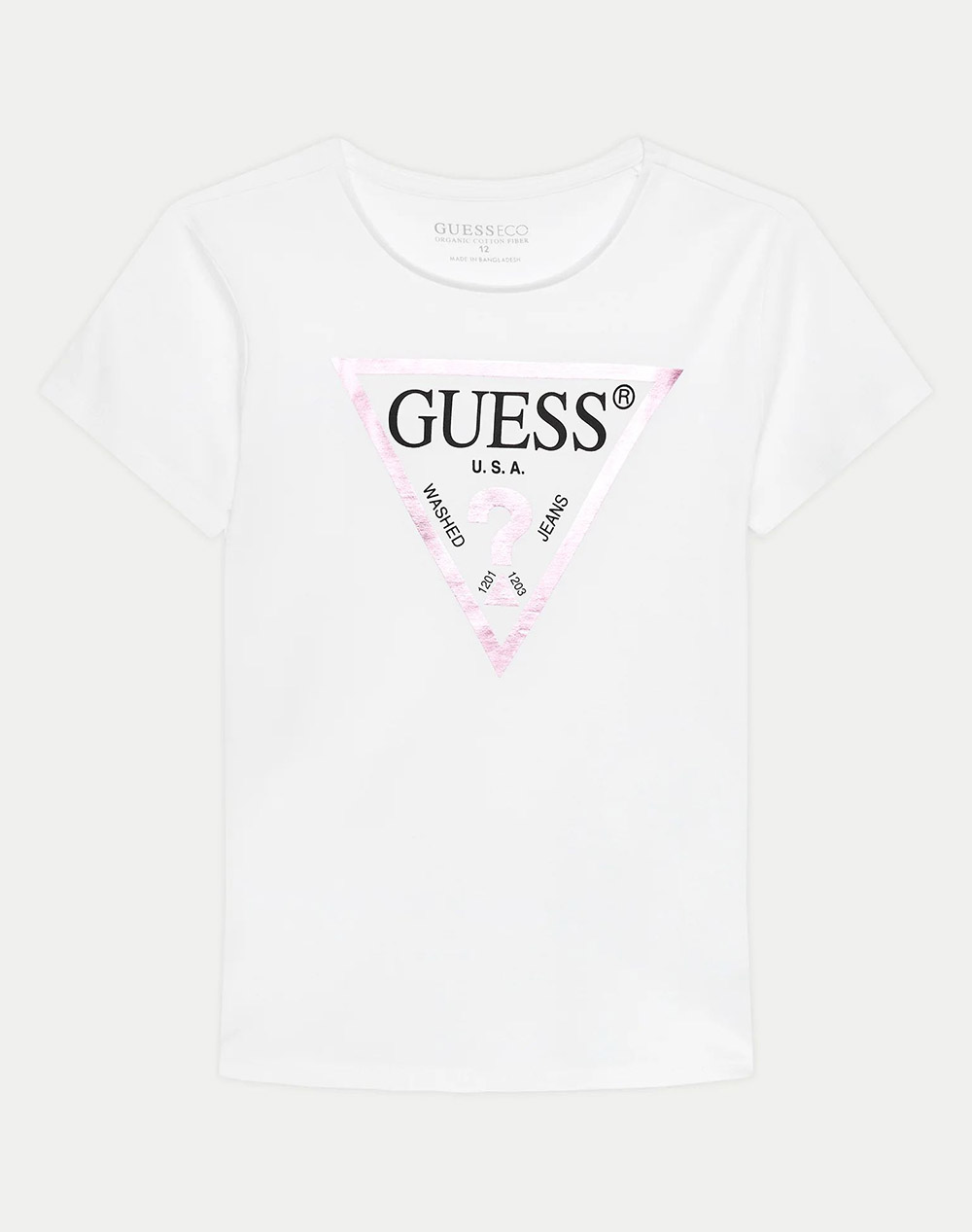 GUESS SS T-SHIRT_CORE ΜΠΛΟΥΖΑ ΠΑΙΔΙΚΟ GIRL J73I56K8HM0-G011 White