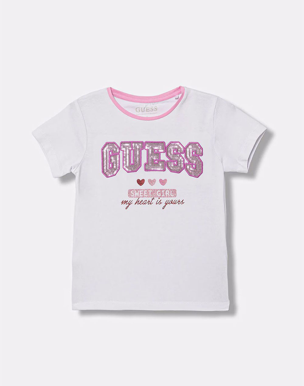 GUESS KIDS SS T-SHIRT ΜΠΛΟΥΖΑ ΠΑΙΔΙΚΟ GIRL K6RI11K6YW4-G011 White