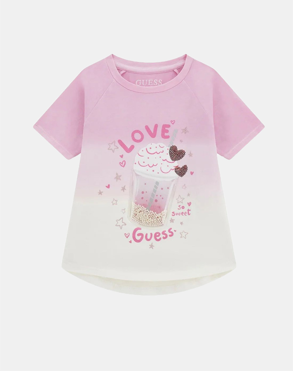 GUESS HIGH LOW DIP DYE SS T-SHIRT ΜΠΛΟΥΖΑ ΠΑΙΔΙΚΟ GIRL K6RI07K6YW4-F69M Mixed