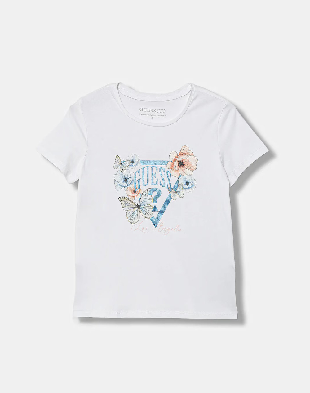 GUESS SS T-SHIRT ΜΠΛΟΥΖΑ ΠΑΙΔΙΚΟ GIRL K6RI21K6YW4-G011 White