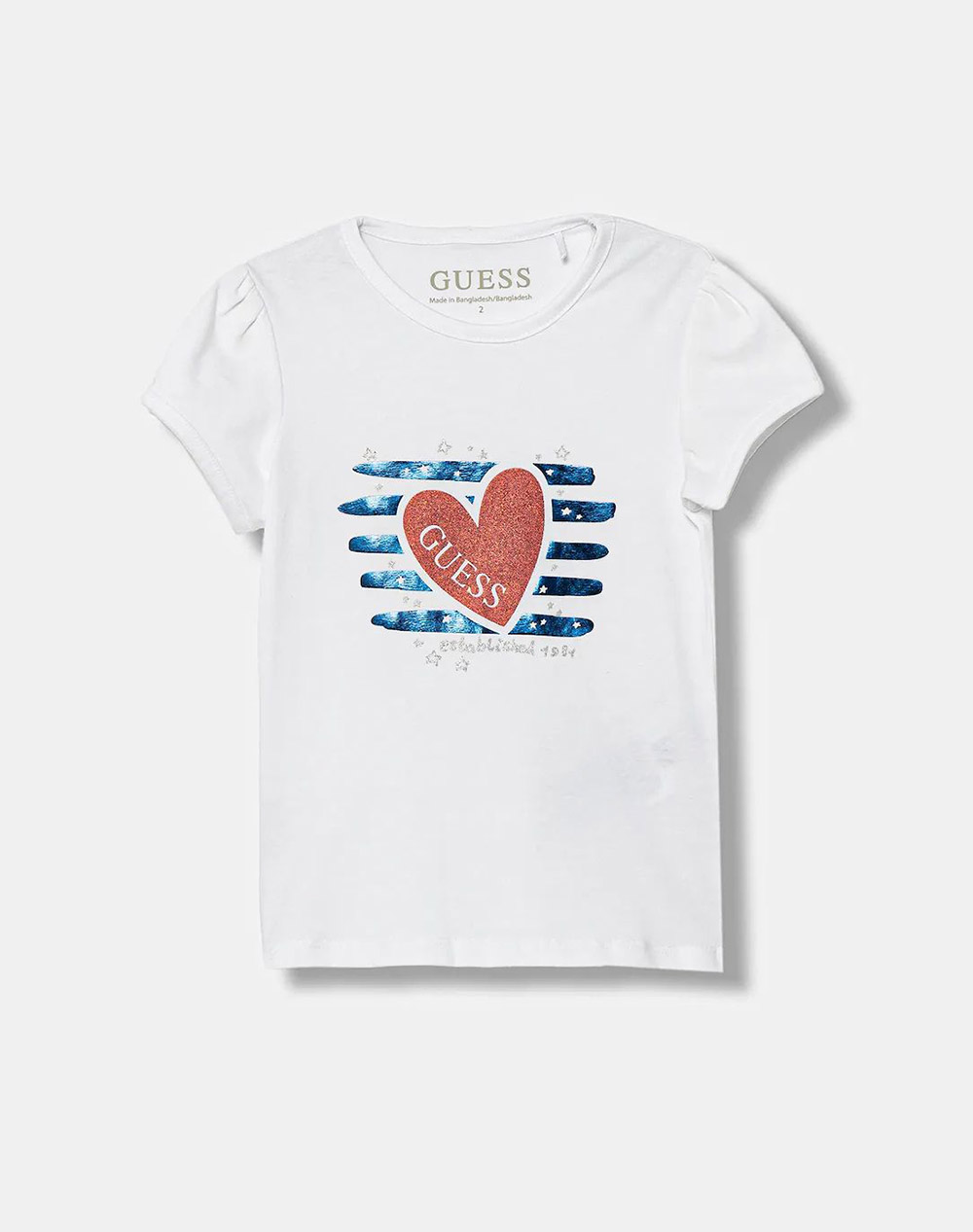 GUESS SS T-SHIRT ΜΠΛΟΥΖΑ ΠΑΙΔΙΚΟ GIRL K6RI15K6YW4-G011 White