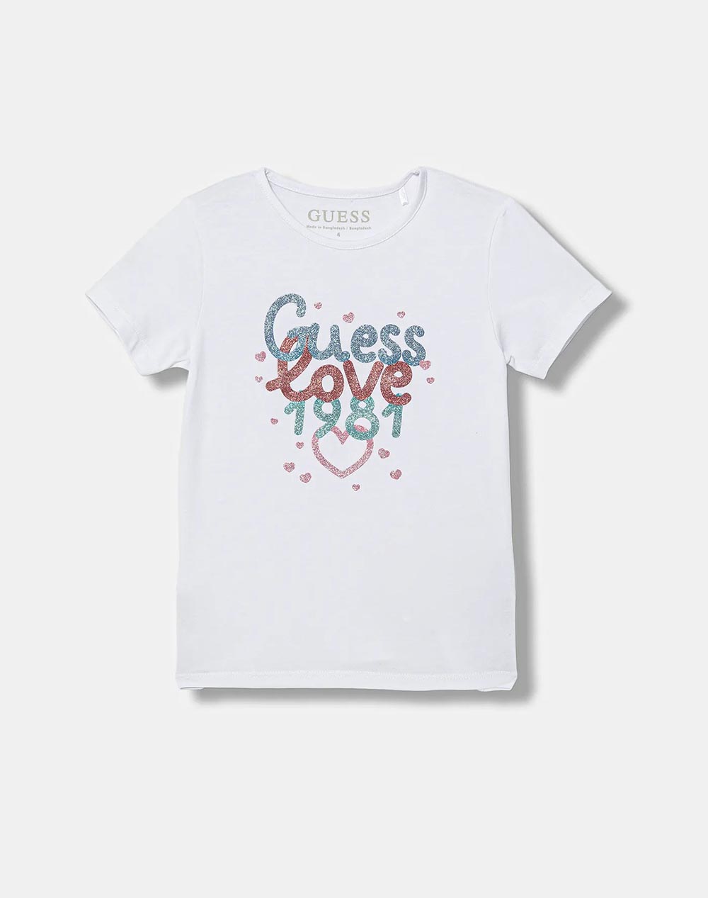 GUESS SS T-SHIRT ΜΠΛΟΥΖΑ ΠΑΙΔΙΚΟ GIRL K6RI20K6YW4-G011 White