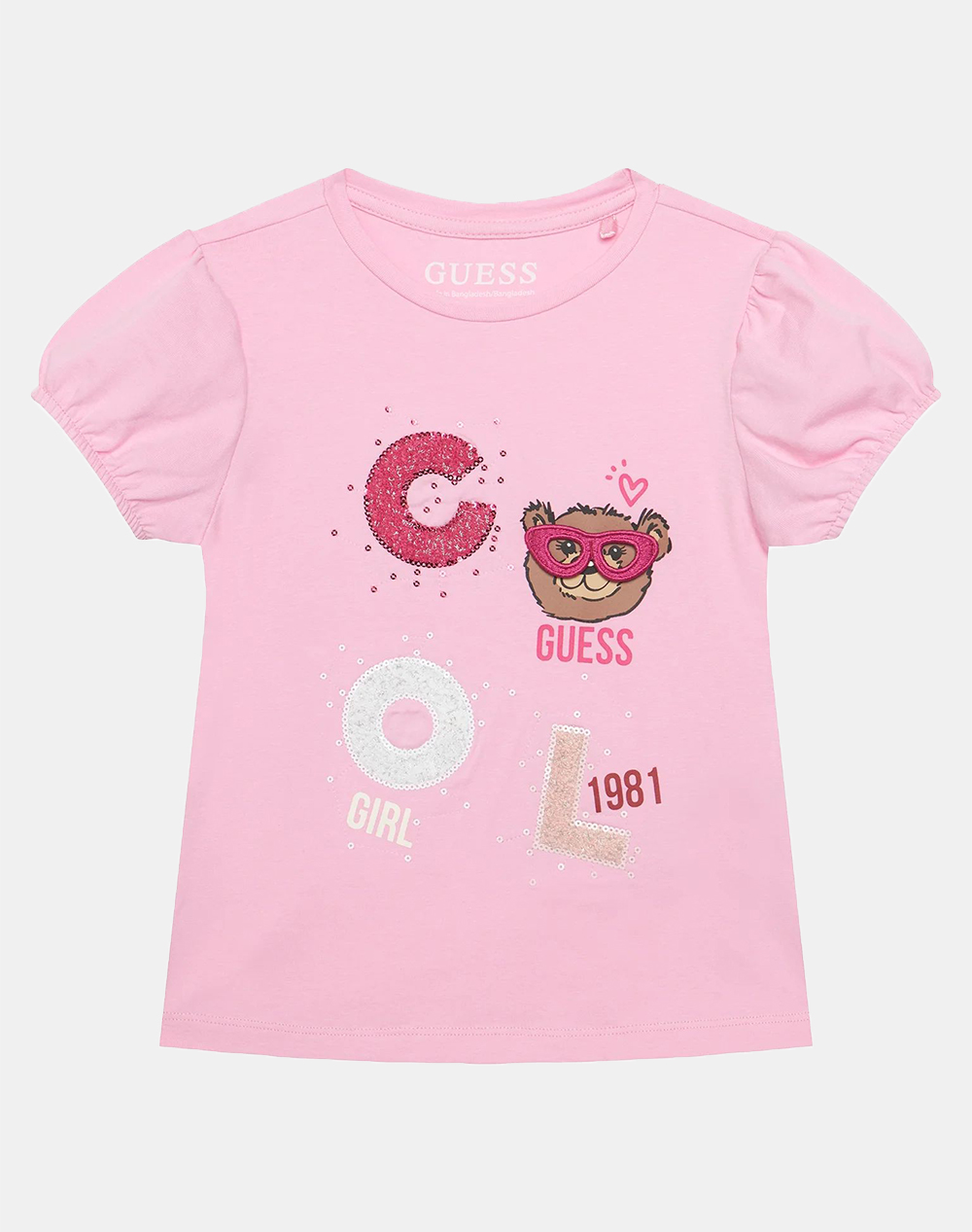GUESS KIDS SS T-SHIRT ΜΠΛΟΥΖΑ ΠΑΙΔΙΚΟ GIRL K6RI05K6YW4-A61T LightPink