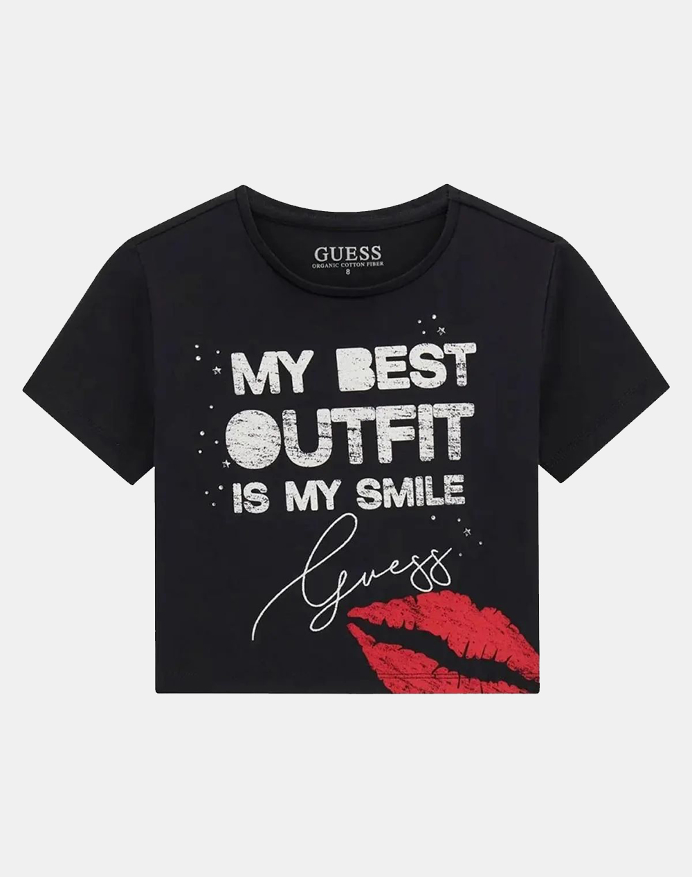 GUESS KIDS CROP SS T-SHIRT ΜΠΛΟΥΖΑ ΠΑΙΔΙΚΟ GIRL J6RI06K6YW4-JBLK JetBlack