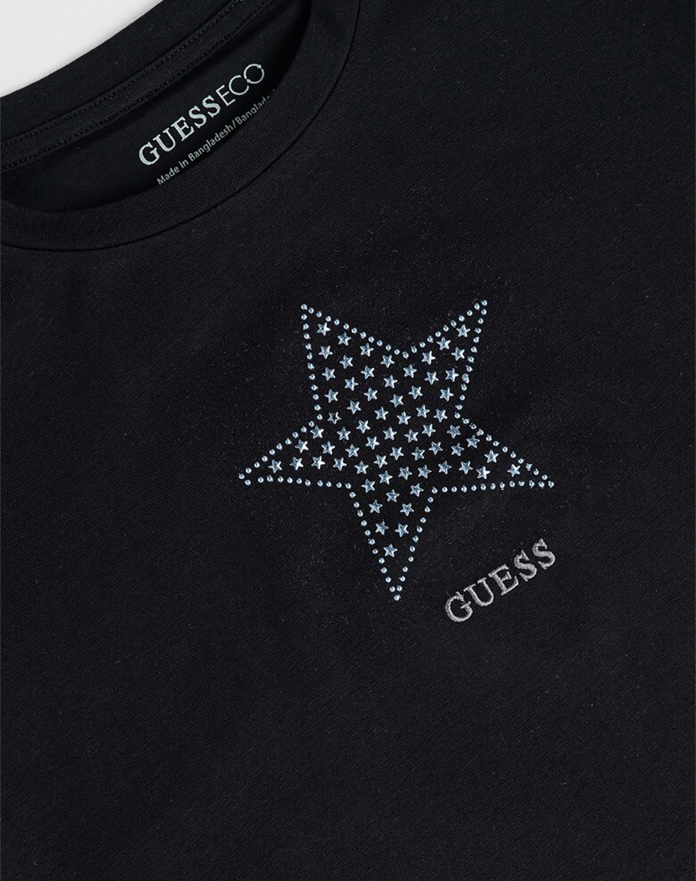 Guess Kids Midi Ss T-Shirt Μπλούζα Παιδικό Girl J6Ri05K6Yw4-Jblk Black παιδικά Κορίτσι ρούχα μπλούζες Politikos Shop Πολιτικός