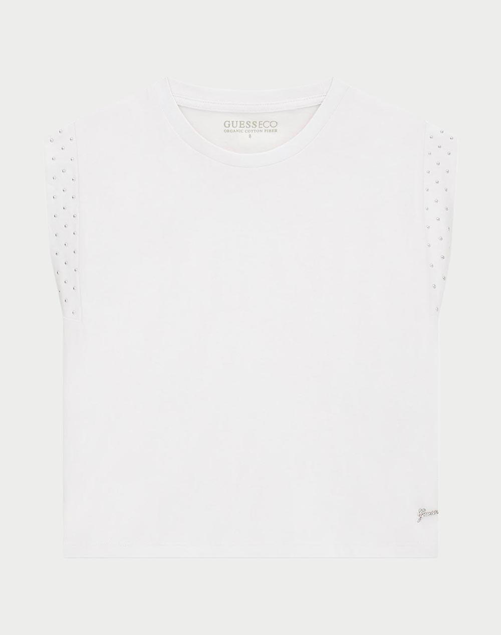 GUESS KIDS SL T-SHIRT ΜΠΛΟΥΖΑ ΠΑΙΔΙΚΟ GIRL J6RI07K8HM4-G011 White