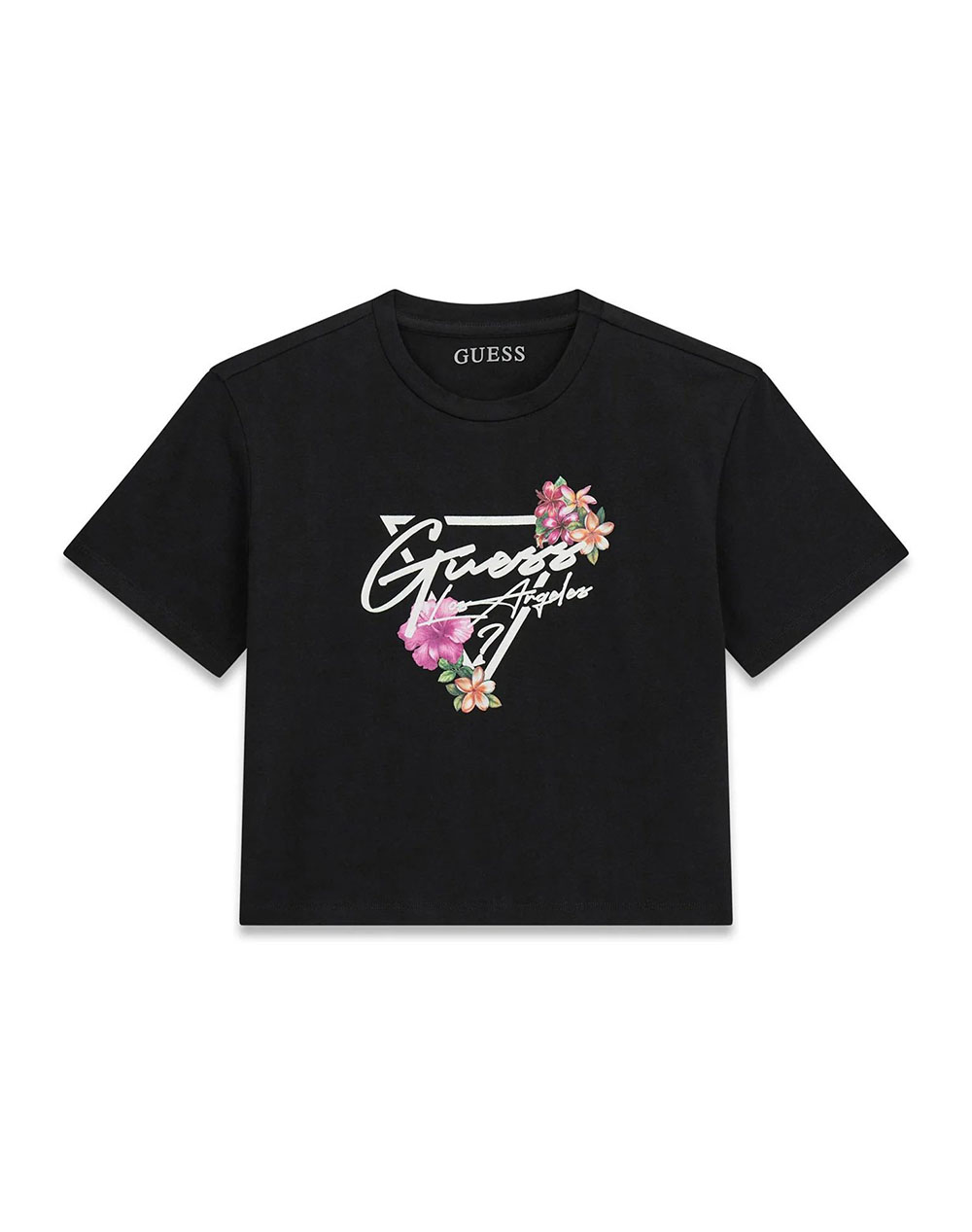 GUESS CROP SS T-SHIRT ΜΠΛΟΥΖΑ ΠΑΙΔΙΚΟ GIRL J6GI15K6YW4-JBLK JetBlack