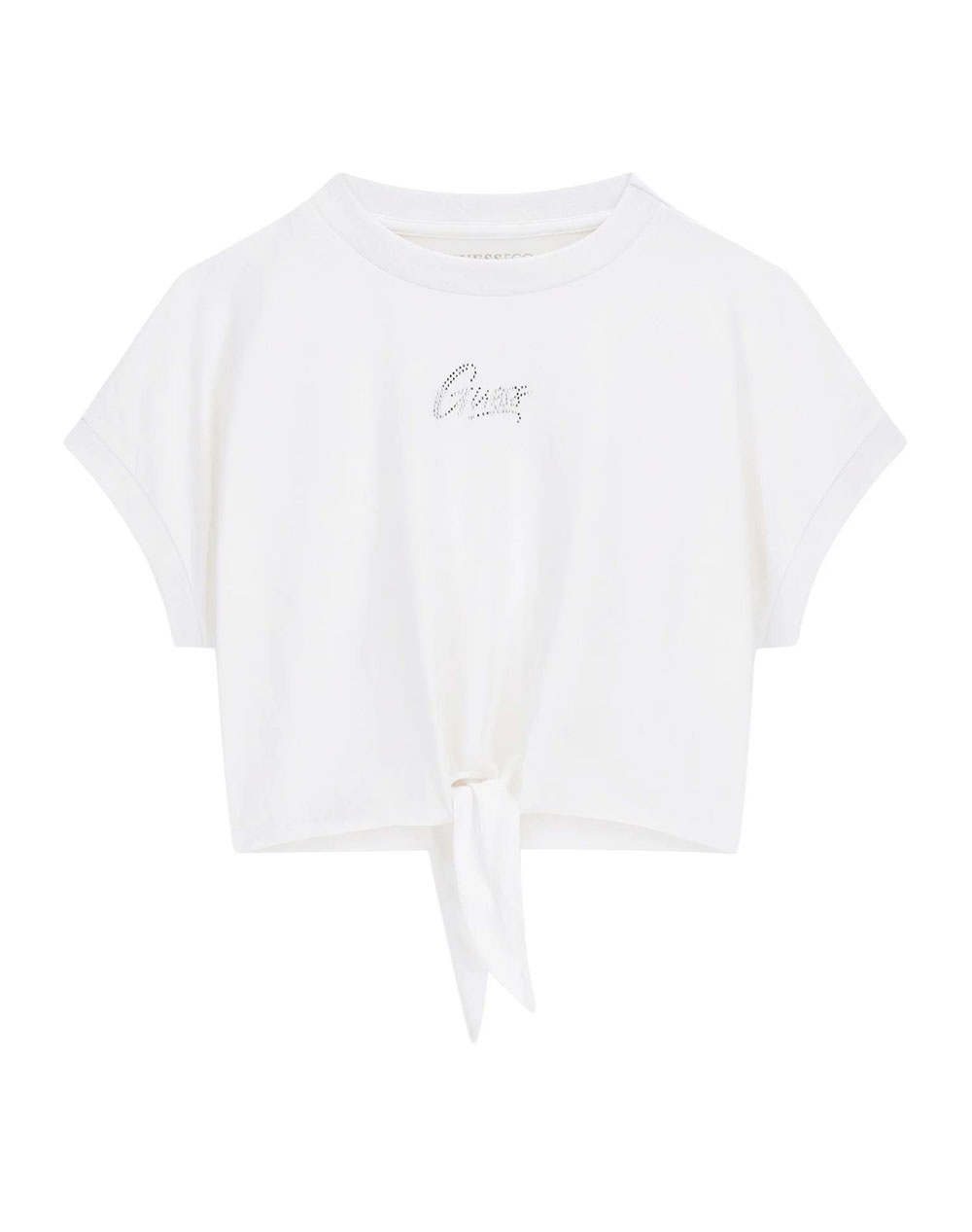 GUESS KNOT SS T-SHIRT ΜΠΛΟΥΖΑ ΠΑΙΔΙΚΟ GIRL J6GI29K6YW4-G011 White