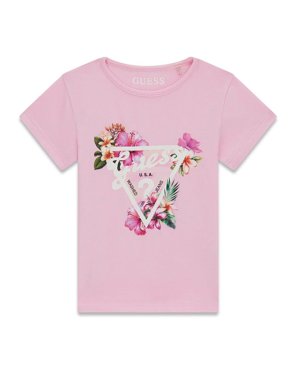 GUESS SS T-SHIRT ΜΠΛΟΥΖΑ ΠΑΙΔΙΚΟ GIRL K6GI02K6YW4-G67D LightPink