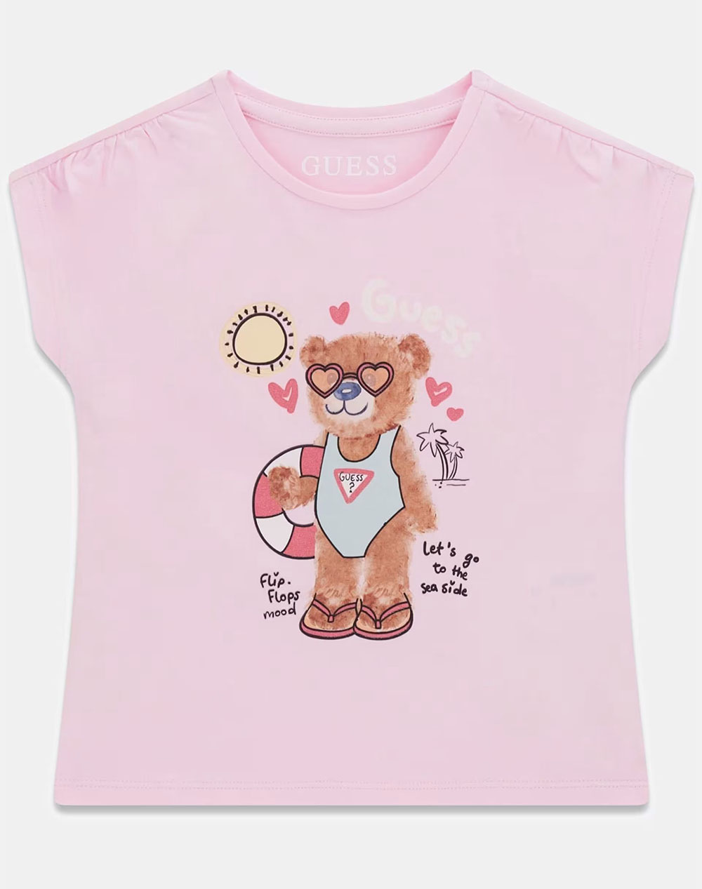 GUESS BATWING SS T-SHIRT ΜΠΛΟΥΖΑ ΠΑΙΔΙΚΟ GIRL K6GI18K6YW4-G67D LightPink